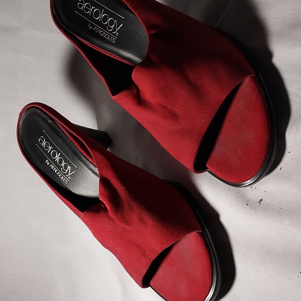Vintage Aerology By Aerosoles Shoes Maroon Color